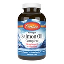 Carlson - Salmon Oil Complete, 700 mg Omega-3s + Astaxantina, Supporto cardiovascolare, Funzione cerebrale & Joint Health, Norvegese, 240 Softgels