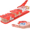 Extra Large Weekly Pill Organizer - Impermeabile 7-Day Pill Box, Portable Vitamin & Supplement Case, Facile da aprire Design, Ideale per viaggiare un nd Daily Medication Management (Red)