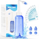 Neti Pot Sinus Rinse Bottiglia - Detergente Nasal Wash Bottiglia Nose Cleaner per pressione efficace Irrigatio 300 ML con 20 Nasal Wash Salt Packets