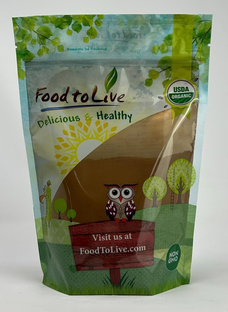 Cibo per vivere Organic Chaga Mushroom Powder, 1 Pound – Tutto naturale Vegan Superfood per l'immunità e benessere olistico. Ricco di Antiossidanti e Nutriente-Packed. Non OGM. 100% puro. Kosher