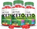 (3 Pack) Attivo Keto ACV Gummies Advanced Formula 1000MG ActiveKeto Keto Gummies Aceto di sidro di mele Formulato con Polvere di succo di barbabietola di melograno B12 Vegan Non OGM 180 Gummys