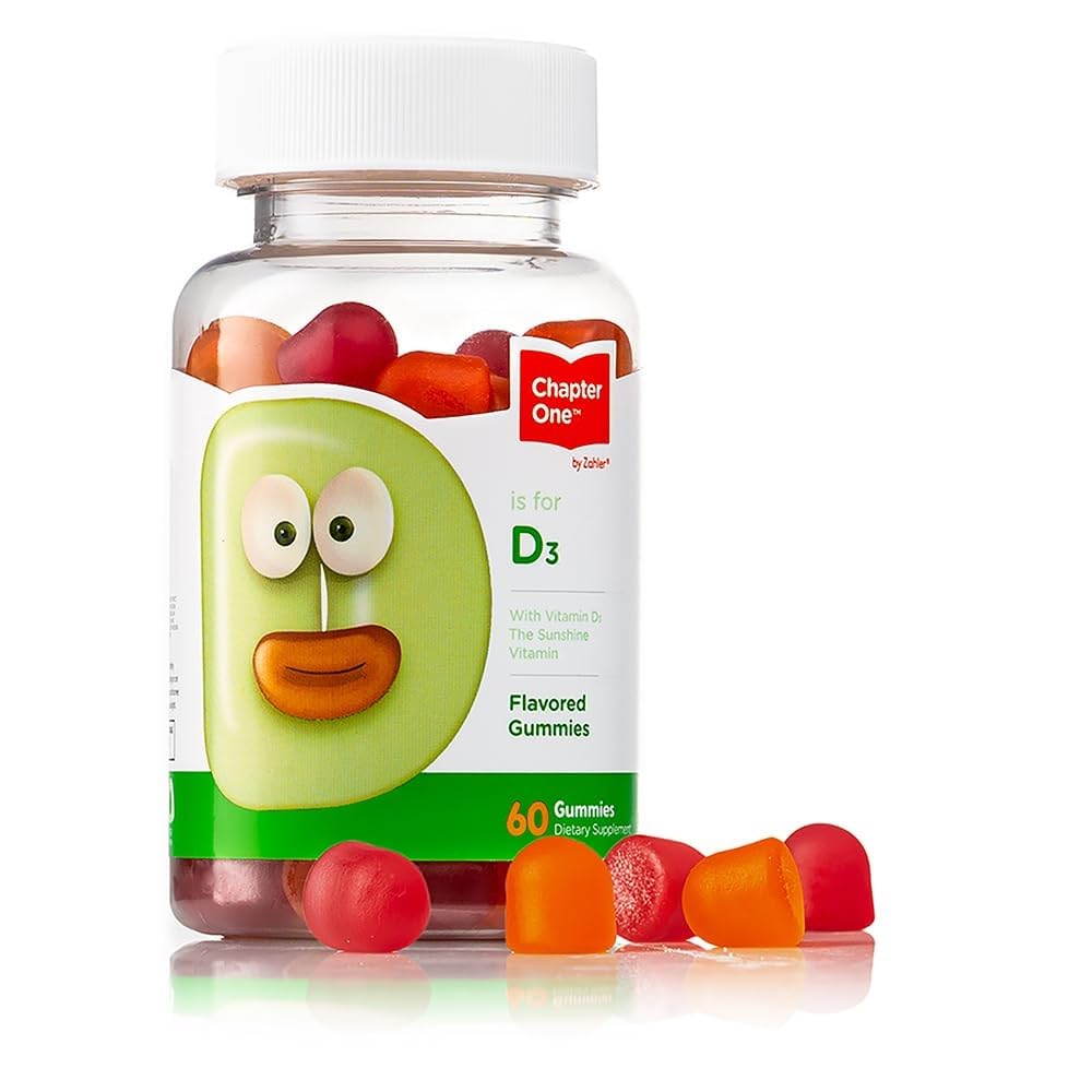 Zahler - Capitolo Uno Vitamina D 3 1000 UI Gummies (60 Gummies aromatizzati) - Certificata Kosher Chewable Vitamin D3 Gummies per Bambini & Adulti - VIT D3 Integratori - Made in USA Vitamin D Gummies