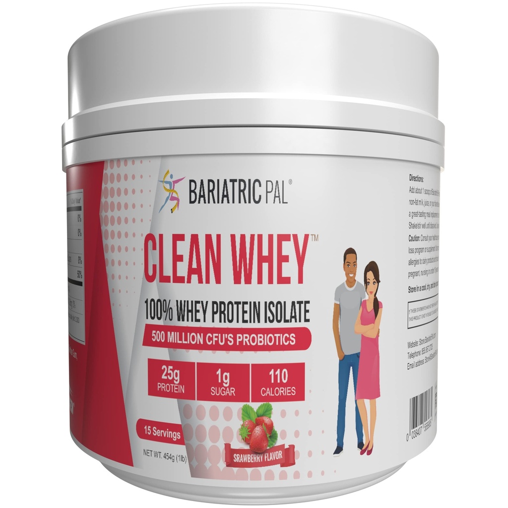 Proteine di siero di latte screpolato (25g) con Probiotici - Fragola (15 Serve)