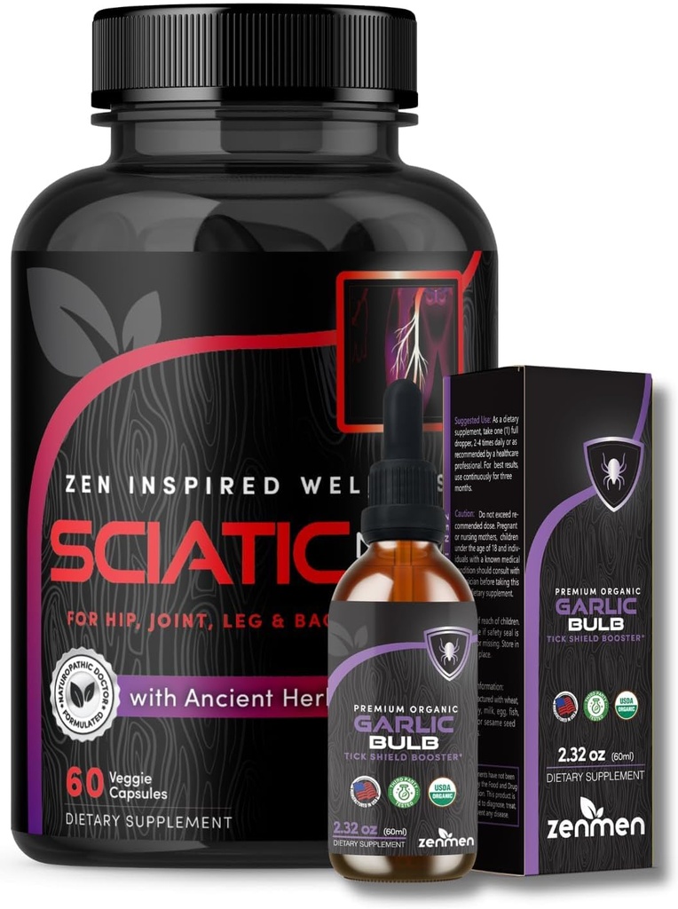 Aglio Zenmen Tintura e Sciatic Nerve supporto Bundle