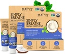 Matys Organic Semplicemente Respirare l'unguento nasale per Nosi Secchi & Nostrils A causa di Allergie, Nose Bleeds, CPAP & Oxygen Dispositivi Irritazione, Clean Saline Alternative per Adulti & Kids, 2 Pack, 0.5 oz