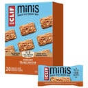 CLIF BAR Minis - Burro di arachidi croccanti - Realizzato con avena biologica - 5g Protein - Non OGM - Plant Based - Snack-Size Energy Bars - 0,9 oz. (20 Pack)