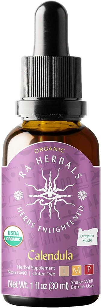 Ra Herbals Organic Calendula Liquid Extract - Supporto Detox - 1 fl oz