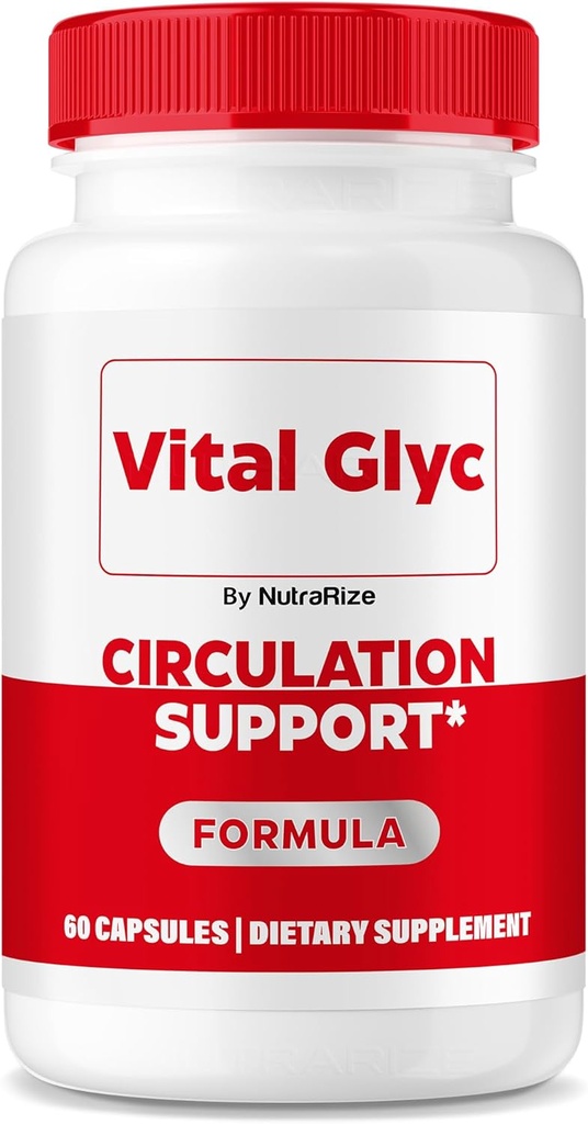 Vital Glyc Capsules - Formula di supporto per il sangue ufficiale, Detergente Vital Glyc Blood Vessel, Pillole Vital Glyc Glyco Optimizer, Supporti Salute &amp; Benessere, Vital Glyc Powder (60 capsule)