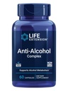 Estensione della vita Complesso anti-alcolico, vitamina C, zinco, semi di uva, cardo del latte, estratto di chiodo, supporta il metabolismo alcool sano e la funzione ottimale del fegato, senza glutine, non OGM, 60 capsule