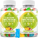 Supplemento di zinco di magnesio di calcio con vitamina D3, Gummie di calcio libero di zucchero per gli uomini delle donne, Gummie di magnesio ad alta potenza per la salute del muscolo e del muscolo &amp; immunitario, aromi misti - 120 conte