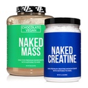 Bundle di proteine senza soia NAKED: Creatina di massa vegana di cioccolato 8LB