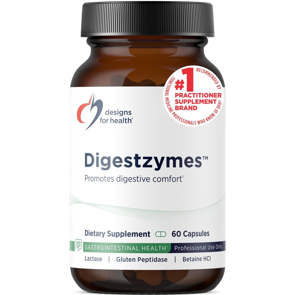 Digestivi enzimi + cloridrato di betaina per gas e oligoelementi - Pepsin, Ox Bile, Lactase Enzyme & Lipase Enzymes for Digestion (60 capsule)