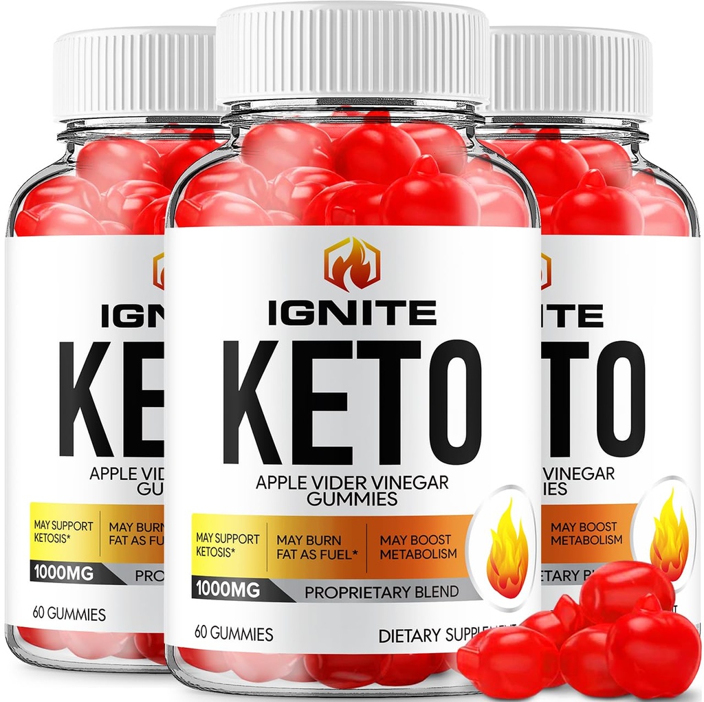 (3 Pack) Accensione Keto ACV Gummies - Formula Avanzata Accensione Keto Plus ACV Gummies Aceto di Mele Accensione Integratore alimentare ACV (180 Gummies)