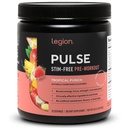 LEGION Pulse Pre Workout Supplemento - Tutto naturale Nitric Oxide Preworkout Drink per aumentare l'energia, Creatina Libero, naturalmente addolcito, Beta Alanine, Citrulline, Alpha GPC (Caffeine Free Tropical Punch)