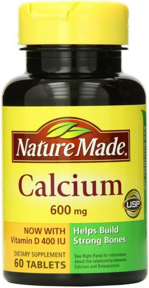 Calcium naturale con vitamina D3 600mg, 60 compresse