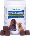 Revival Animal Health Doc Roy's Derma Coat Plus Skin & Coat Supplemento per cani di media / grande - 60 ct Chews