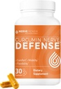 NERVE RENEW Curcumin Nerve Difesa con Meriva Curcumin Phytosome per il Nourishment completo e il Comfort - Curcumina ottimizzata con estratto di pepe nero - 30 capsule