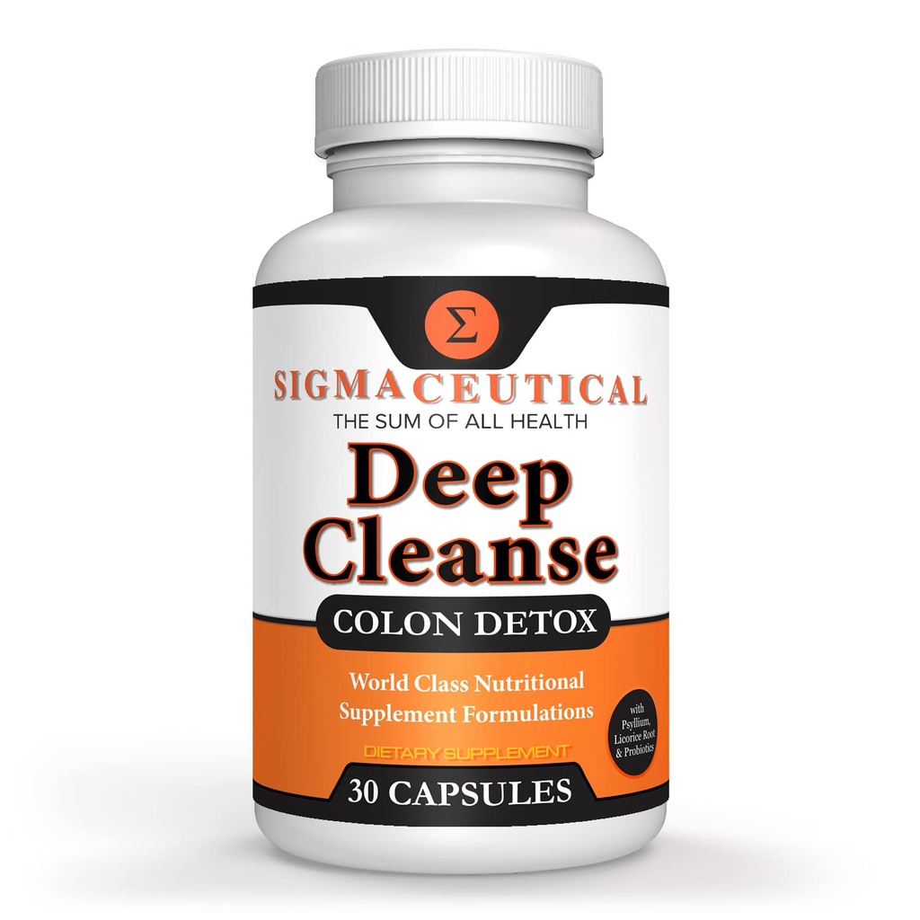 1 giorno di pulizia del colon - Detox Cleanse - Bowel Cleanse & Laxative - Bowel Detox - Colon Cleanser & Detox - 30 capsule