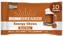 Cuscinetti per l'energia di Bonk Breaker, senza latticini, senza glutine ingredienti per fornire energia rapida e messa a fuoco, 1 scatola di 10 pacchetti, birra di radice