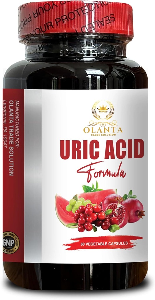 Acido URIC naturale - Uric Acid Flush per la gotta, Support Joint Mobility & Comfort, Support Healthy Uric Acid Level, Devil's Claw Root - 1 bottiglia
