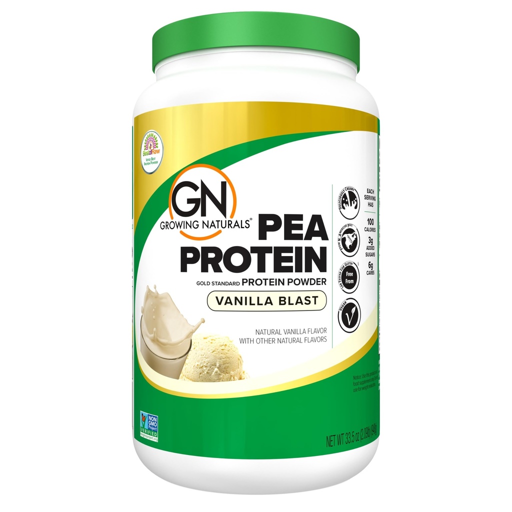Polvere cruda di proteine della pea, proteine vegetali vegane, BCAA, basso-carb, basso-zucchero, lama di Vanilla, 2 sterline (pacchetto di 1)