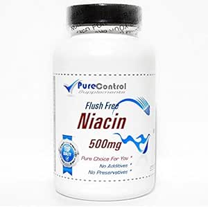 Flush Free Niacin 500mg // 100 Capsule // Pure // da PureControl Supplements