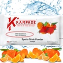 Krampade Original 2K - 2000 mg Potassium Electrolyte Powder Drink Mix | Cramp Relief - Idratazione - Aumentare le prestazioni | Arancione - 20 singoli Packets