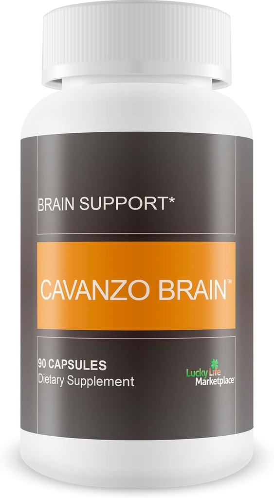 Supporto del cervello Cavanzo - Integratore di supporto del cervello Migliorare la messa a fuoco della memoria e la funzione del cervello - Memoria - Focus - Clarity - Recupero - Stamina - Cavanzo Frankincense Formulazione migliore della capsula