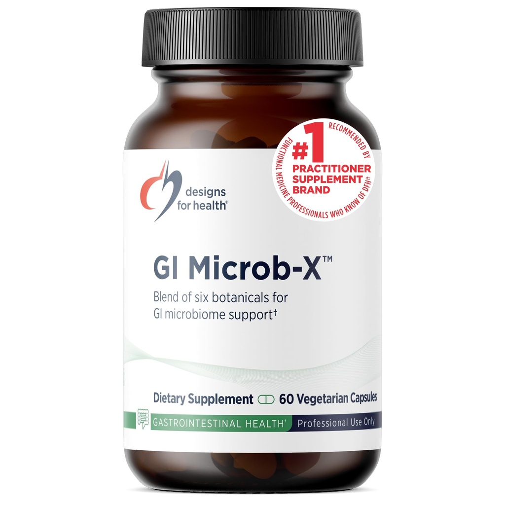 Progetti per Salute GI Microb-X - Supporto Gut Botanico, Pulire + Detox Supplemento con Tribulus, Berberina + Estratto di Barberry - Vegetariano + Non OGM (60 capsule)