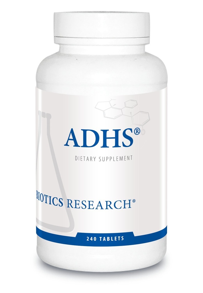 Biotics Ricerca ADHS Supporto surrenale, Supporta livelli normali di cortisolo, supporto antiossidante, Più energia, risposte sane 240 compresse