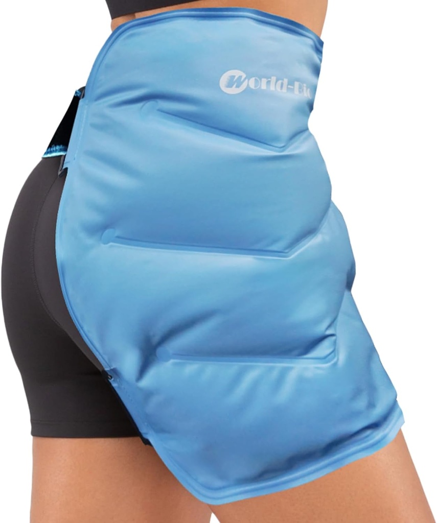 Hip Ice Pack Wrap Dopo la chirurgia, Pacchetto freddo riutilizzabile per la chirurgia di sostituzione di Bursitis Hip, Dolore di Hip Flexor, Gel Ice Pack per la terapia di compressione fredda di Hip Injuries, Avvolto di Ice Pack per Sciatica, Gonfiore