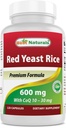 Best Naturals Red lievito di riso con CoQ10, 120 capsule - Cardiovascolare Formula Contiene 600 mg di lievito rosso riso a 30 mg di CoQ10