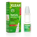 Spruzzo decongestivo nasale Xlear 12-Hour, spray nasale Saline naturale con Xylitol e Oxymetazolina, pressione e congestione istantanea del seno per bambini e adulti 0.5 fl oz (pacchetto di 1)