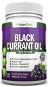 Olio di ribes nero - 1000 Mg - 180 Softgels - Olio di semi di ribes nero puro a freddo - Hexane Free - 140mg GLA Per Serving - Regola l'equilibrio ormonale - Grande per sistema immunitario, capelli e pelle