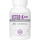 NBI Osteo-K Bone Support - Mini | Vitamina D & K Complex con Calcium Citrate Supplemento | 45mg Vitamin K2 (MK4) per Forte Bone Salute & Funzione | 120ct Veggie Capsule