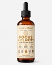 Tintura Mane del leone – Supporto organico del cervello e del fuoco – Estratto di funghi liquido ad alcool ultra-potente – 2 oz