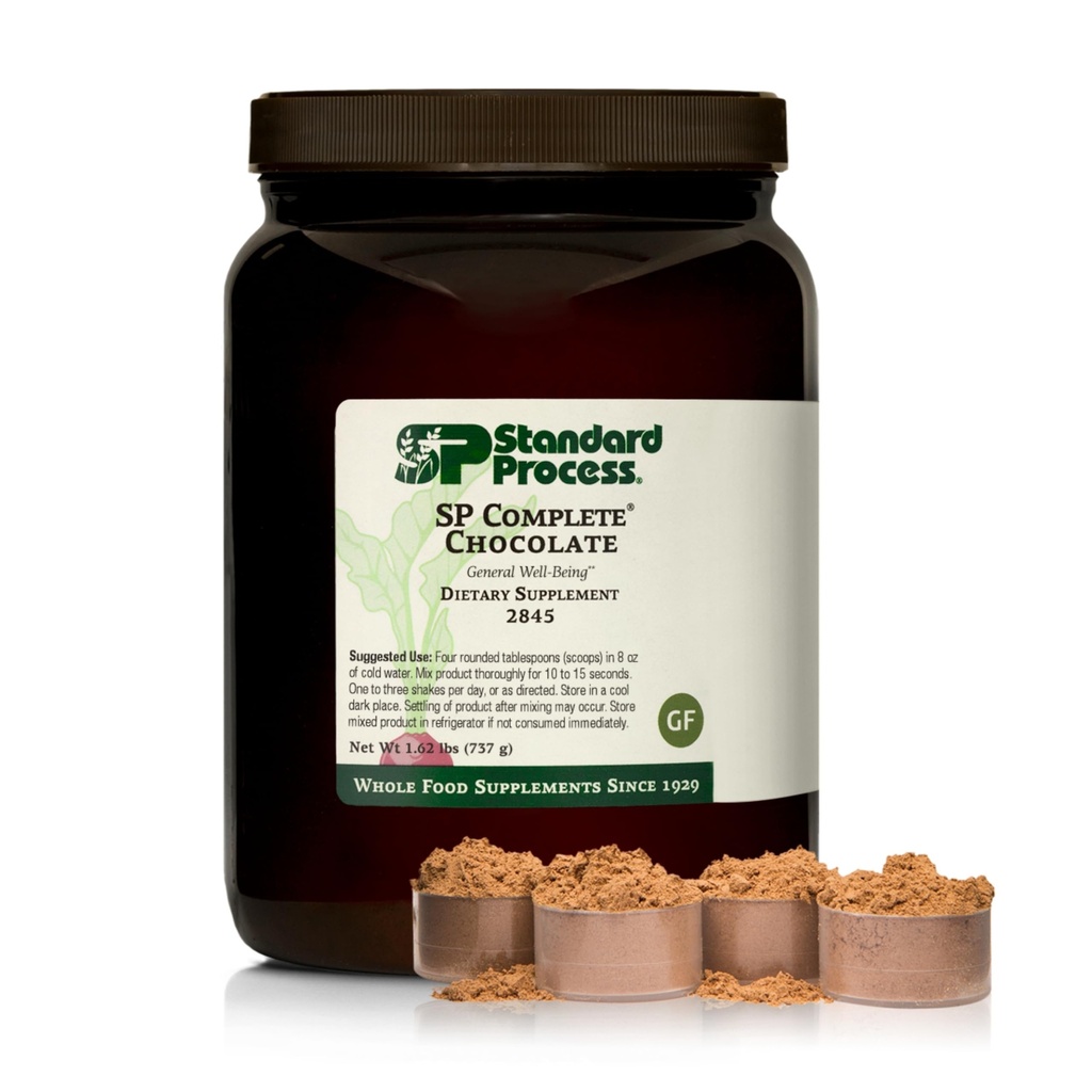 Standard Process Inc. SP Complete - Supporto Immune Tutto Cibo, Supporto per il fegato, Antiossidante, con Proteine di Riso, Estratto di Uva e Choline - Vegetariano, Cioccolato - 26 Oncia