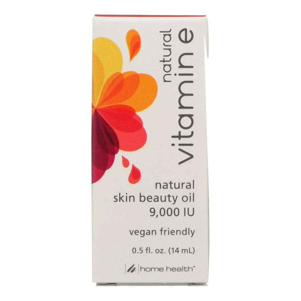 Home Salute Vitamina E naturale, Olio di bellezza della pelle 9000 IU, 0.5 Ounce