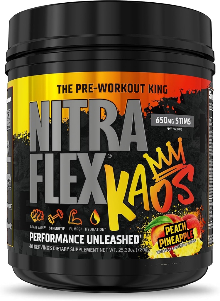 Polvere pre-allenamento GAT SPORT Nitraflex KAOS (ananas da pesca)