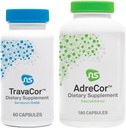 NeuroScience Mood + Set di supporto surrenale - AdreCor + TravaCor (2 Prodotti, 180 Capsule, 60 Capsule)