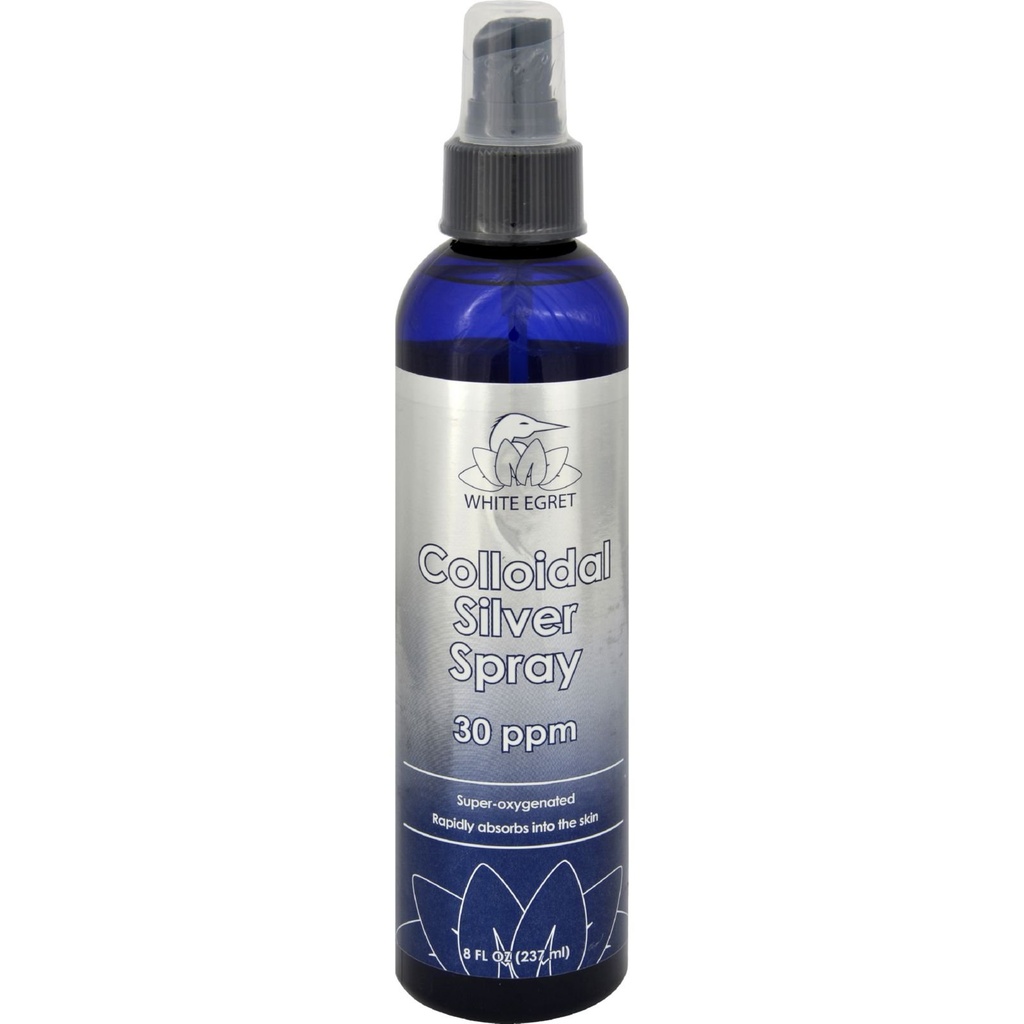 Spruzzo d'argento colloidale di cura della pelle bianco, 8 oncia