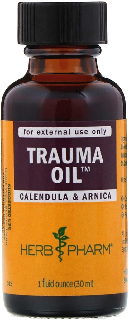 HERB PHARM Trauma Oil Compound, 1.2 Pounds (FAOIL01), 1 Fl Oz (Pacchetto di 1)