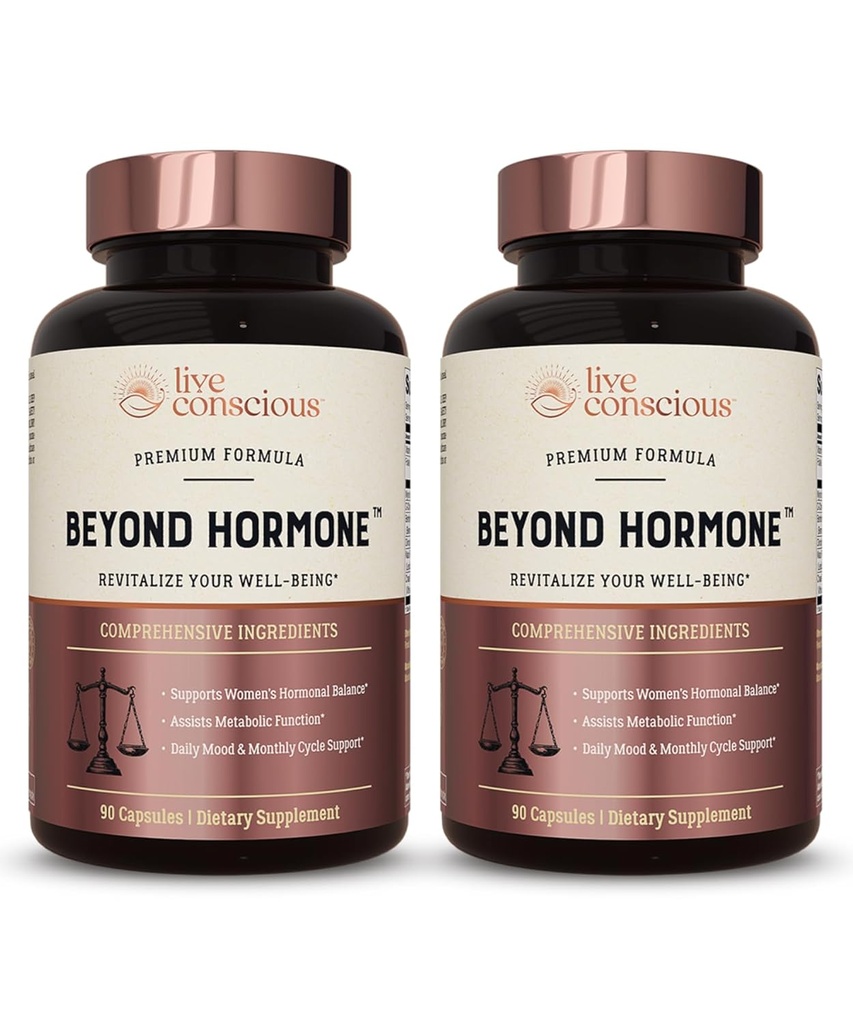 Consapevole al di là dell'ormone quotidiano Menopause & PMS Supplemento - Supporto Metabolismo & Estrogen Balance sano per le donne - Berberine, DIM, Chaste Tree Berry, Maca Root, Myo & D-Chiro-Inositol - 90 Ct.