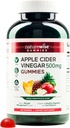 Gummie dell'aceto del sidro di mele di NatureWise - 1000mg ACV per 2 + Vitamina B12 - Vegan a base di pectina, senza glutine, non OGM - 180 Count[90-Day alimentazione per 1000mg o 6-Month alimentazione per 500mg]