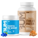 Polvere di proteina di isolamento del siero RAW & Bundle pre-allenamento essenziale