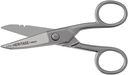Klein Tools 100CS Forbici di precisione All-Purpose, Made in USA, 5.25-Inch Nickel-Plated Snips, Blunt Tip e Wire Stripping Notches, Multi-Purpose per uso professionale e domestico