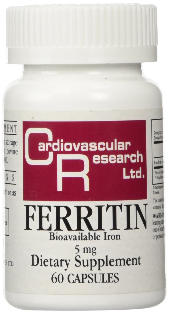 Cardiovascolare Ricerca Ferritina Massima Assorbimento Ferro Supplemento 1-Pack, 01-Cream,60 Capsule