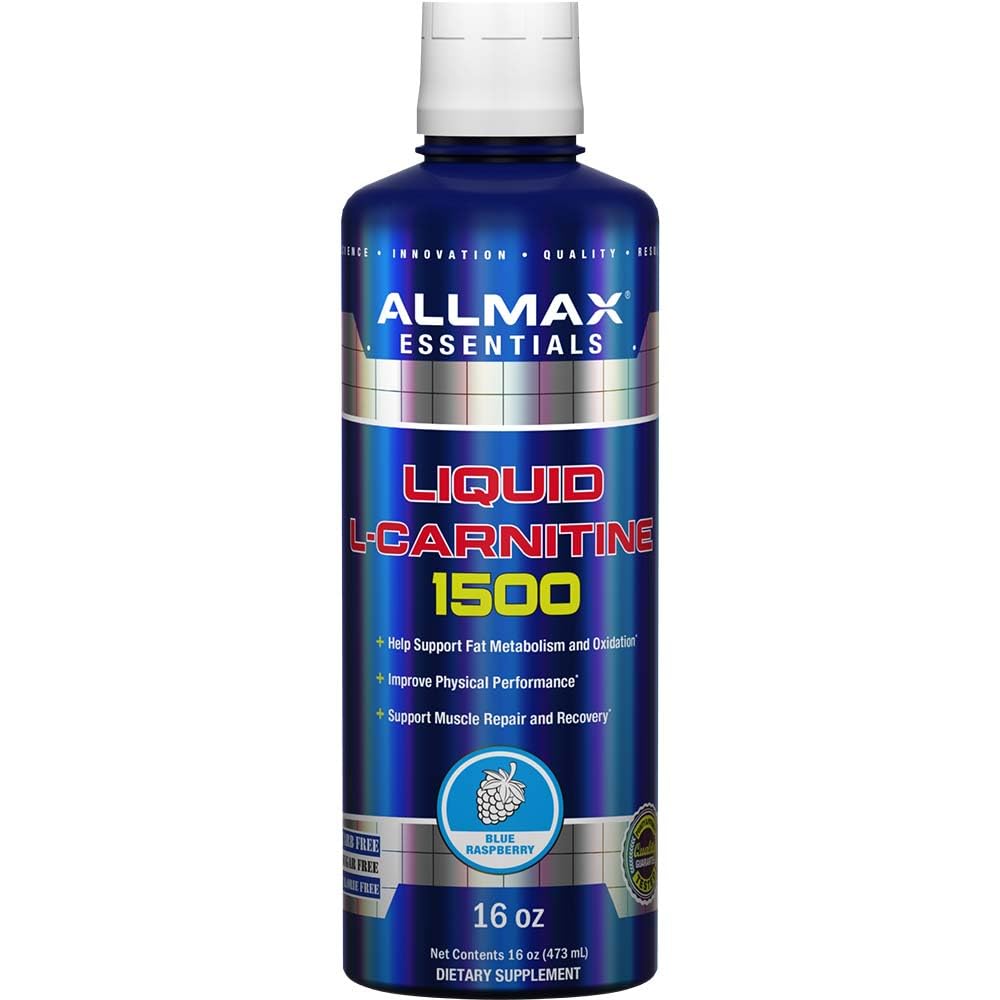 ALLMAX Nutrition Liquid L-Carnitina 1500, Blue Raspberry, 16 oz (473 ml)