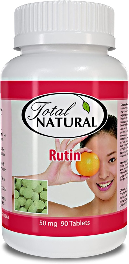 Rutin 50mg 90 Compresse [1 Bottiglia], Aiuto assorbire e utilizzare la vitamina C, Migliorata la salute vascolare, Vision Care