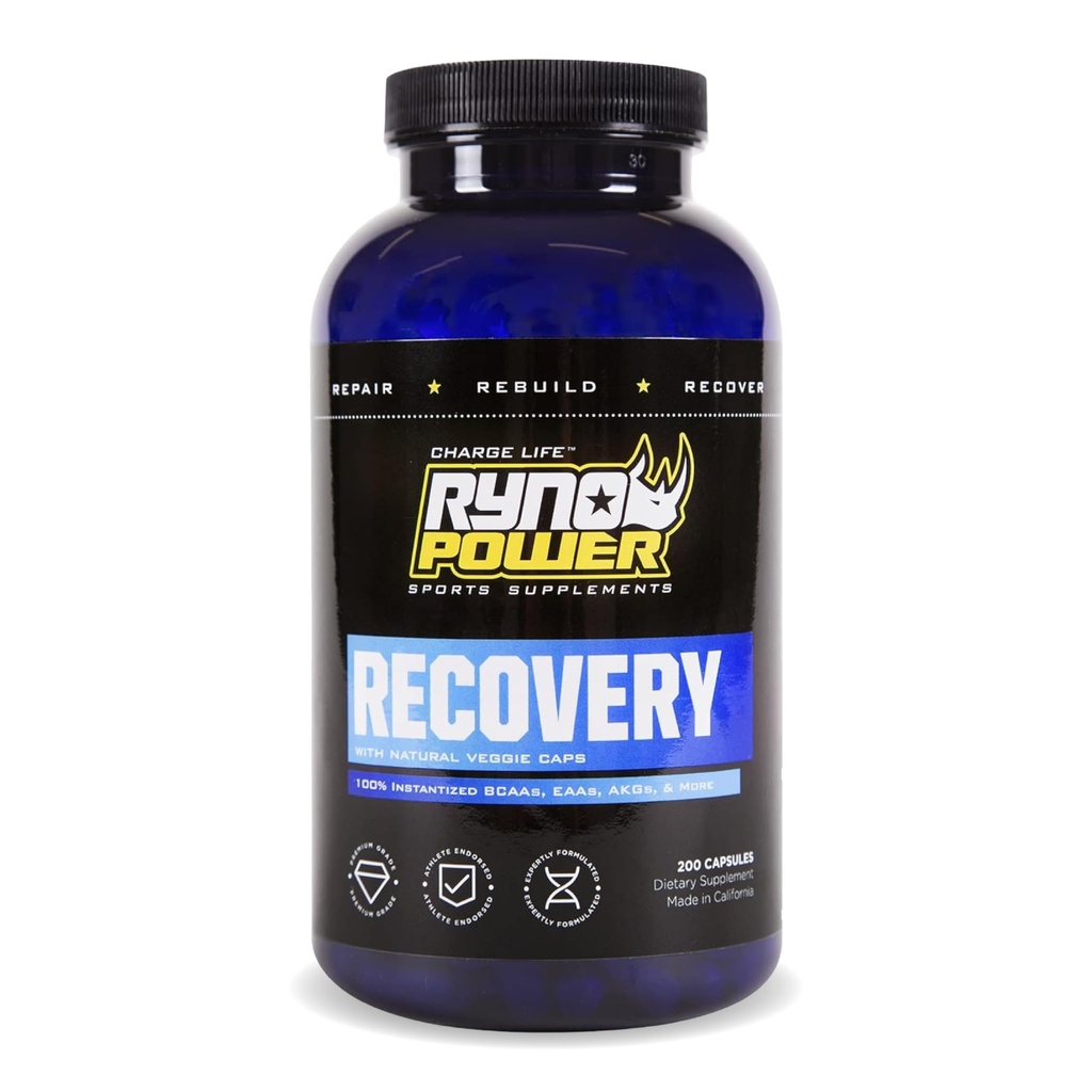 Ryno Power Recovery Post-Workout Supplement Capsule (33 Serve)